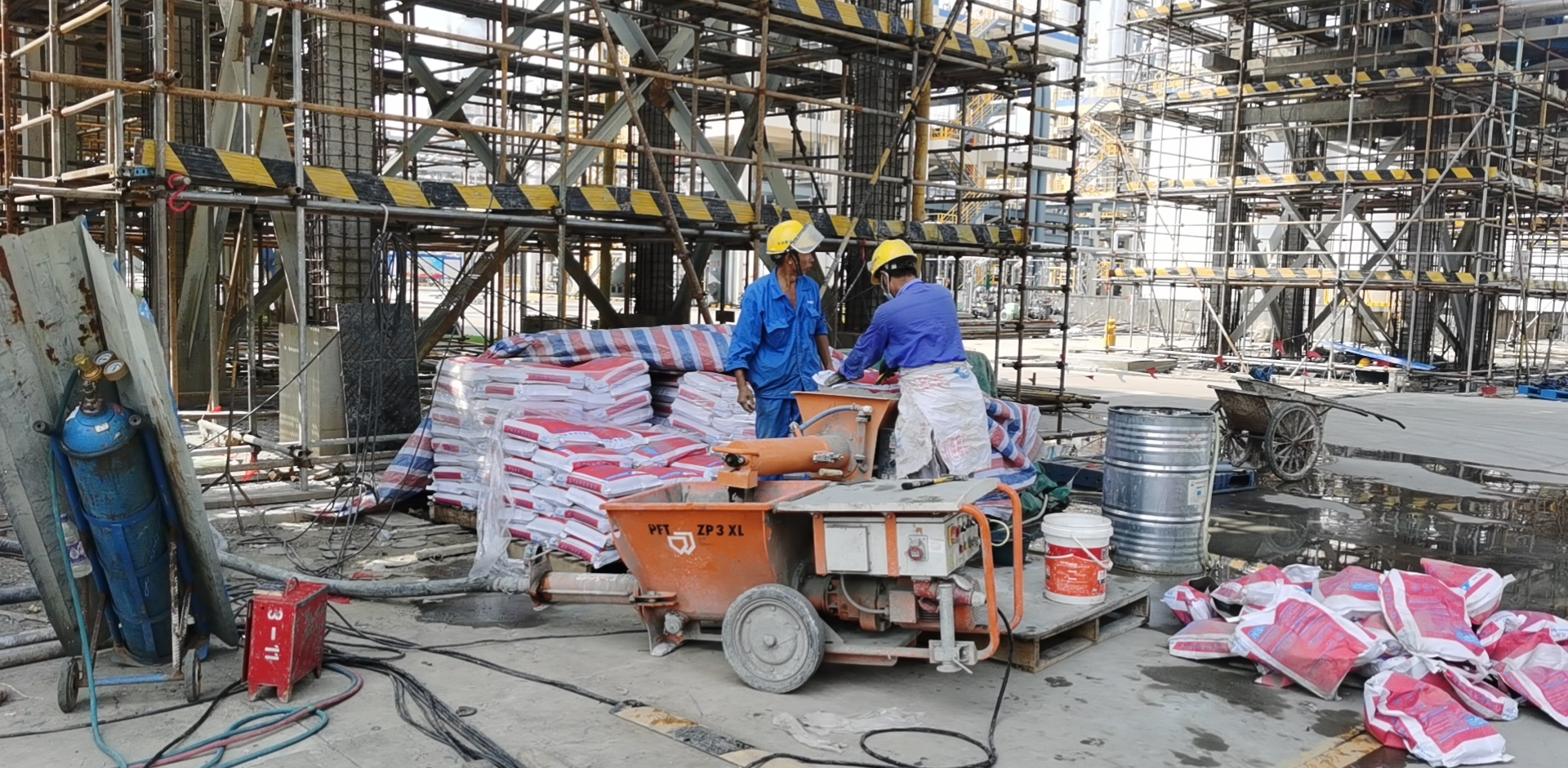 PA电子一飞冲天灌浆料施工质量：和易性沉要作用